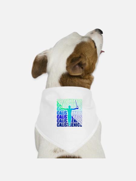 Gymnastique Gymnastique Gymnastique Fitness - Bandana pour chien - blanc - Devant