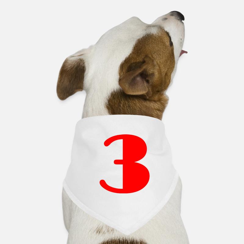 3. 3 YEARS. 3RD ANNIVERSARY. BIRTHDAY 3 YEARS Dog Bandana