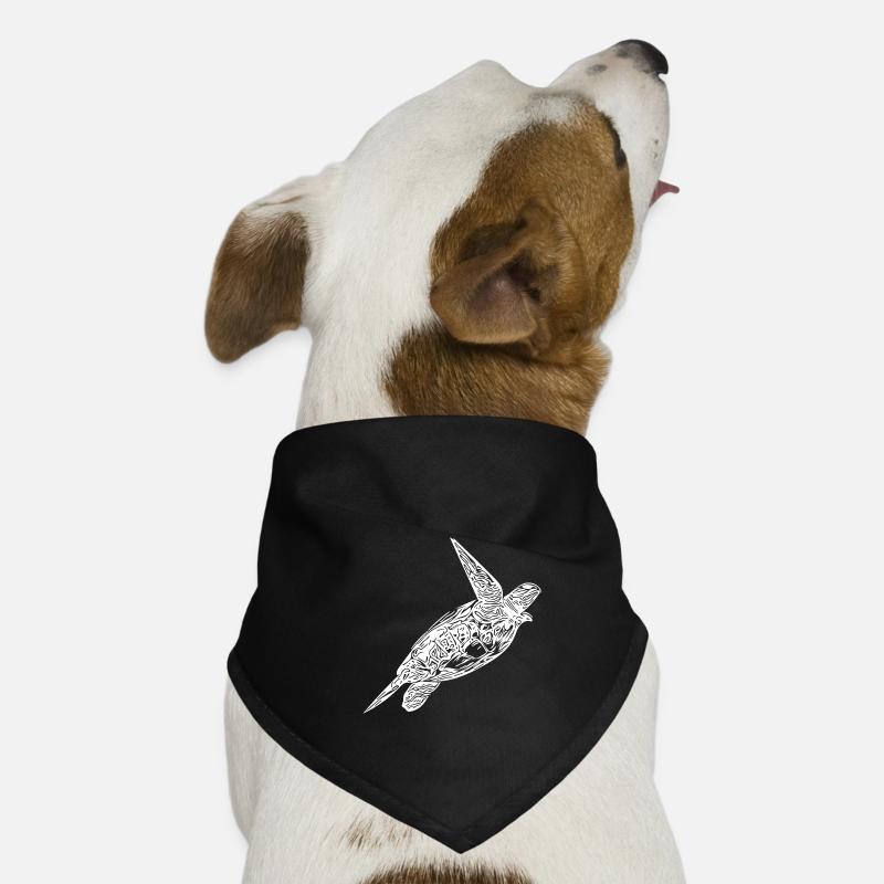 Tortue vintage en surface Bandana pour chien