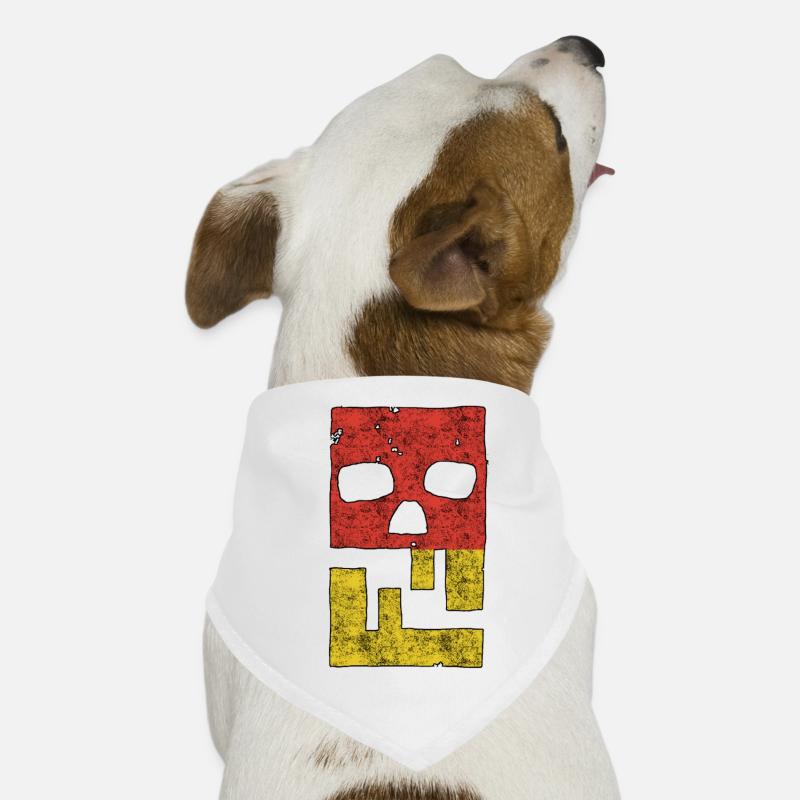 Hacking Hacks Hacker Malware Logo Emblem - Hunde-Bandana - Weiß