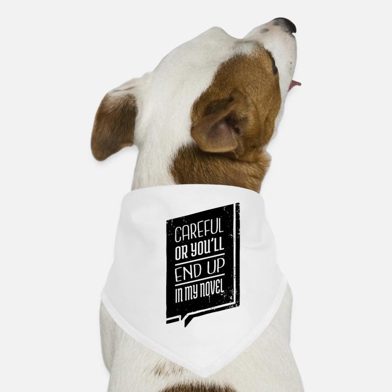 jokes present copywriter editer bmx bookworm - Hunde-Bandana - Weiß