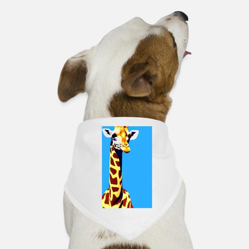 Comic Cartoon Drawing Giraffe Giraffa Dog Bandana