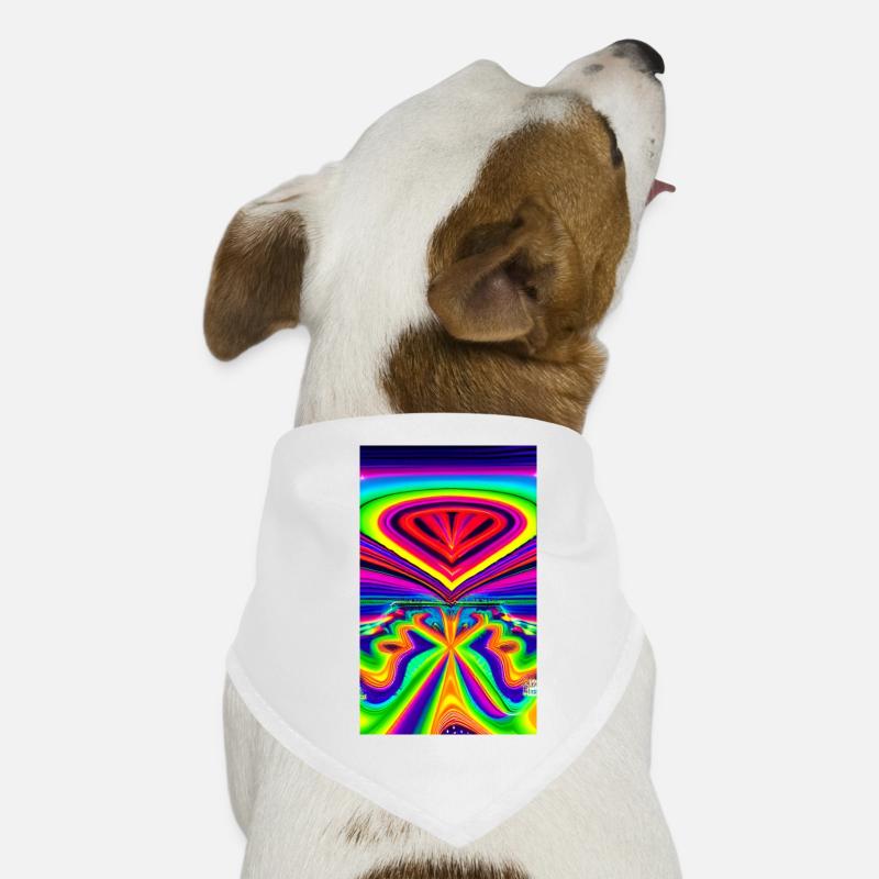 Psychedelic Colors 01 Dog Bandana