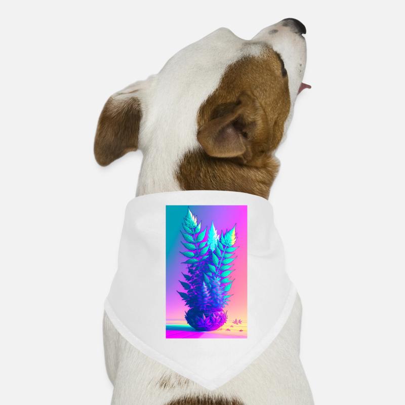 Plante colorée Bandana pour chien