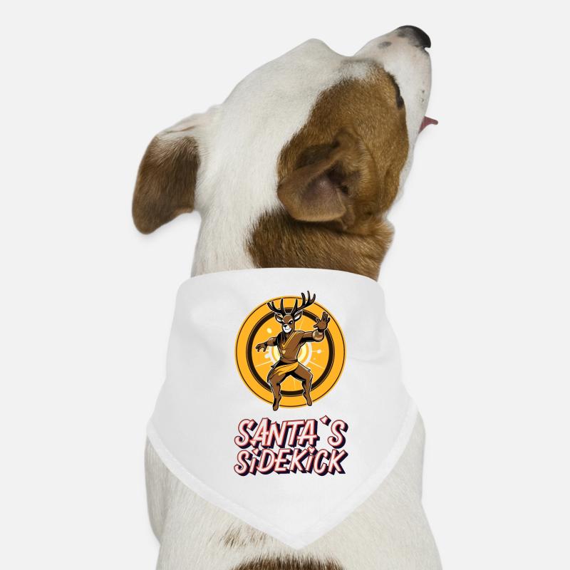 Funny gift for St. Nicholas! - Santa's Sidekick Dog Bandana