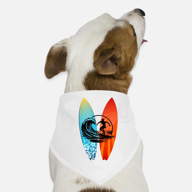 Surfeur planche de surf Bandana pour chien