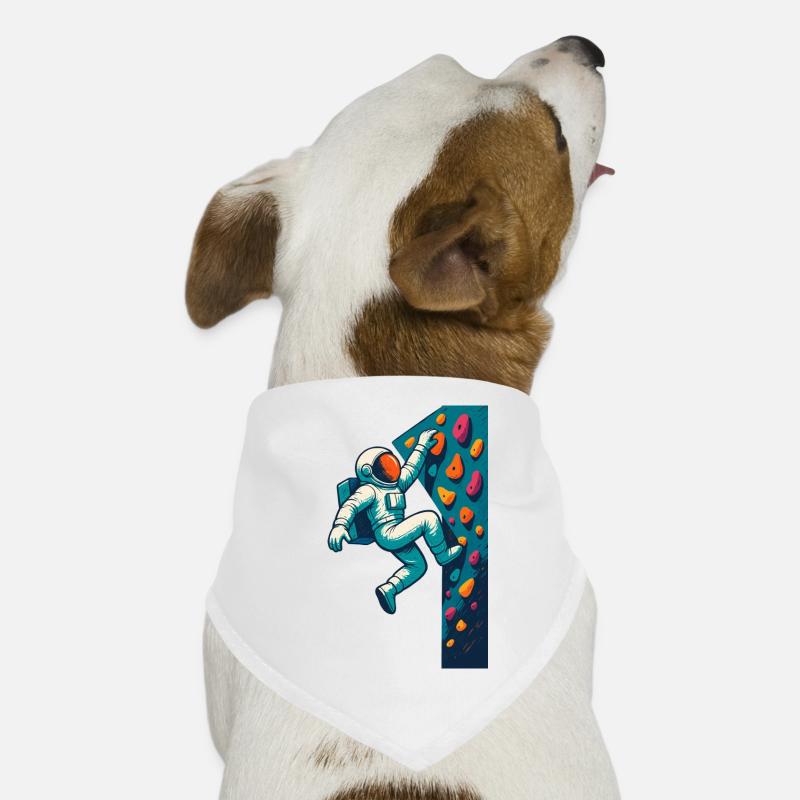 Bouldering Astronaut Hovering Easy Climbing Gesche Dog Bandana
