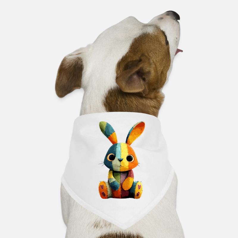 Festival des Couleurs Patchwork Bunny Bandana pour chien