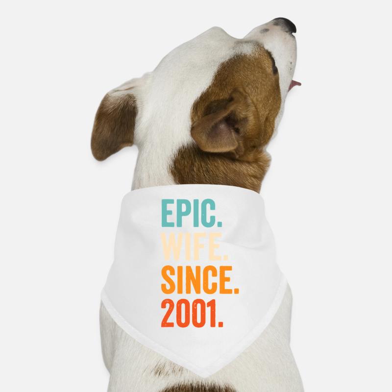 Epic Wife Since 2001 Dog Bandana