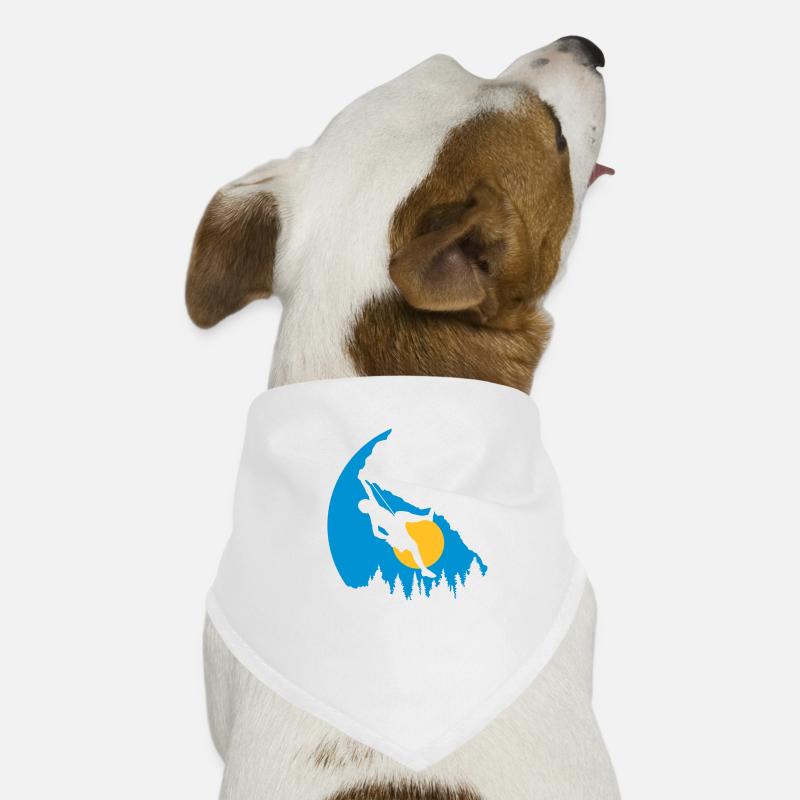 Trees Sun Climbing Silhouette Dog Bandana