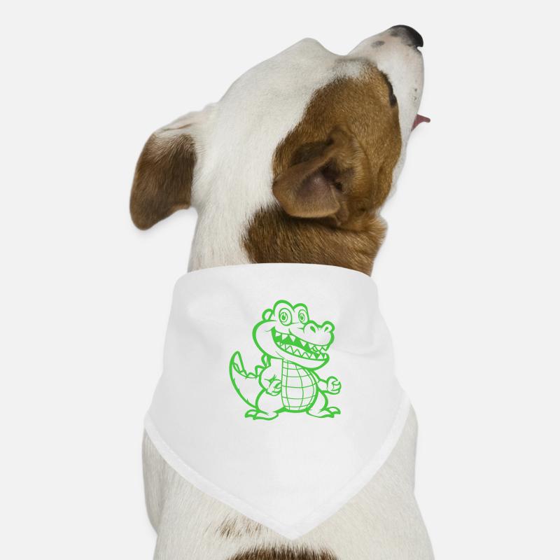 krokodil tier comic Hunde-Bandana