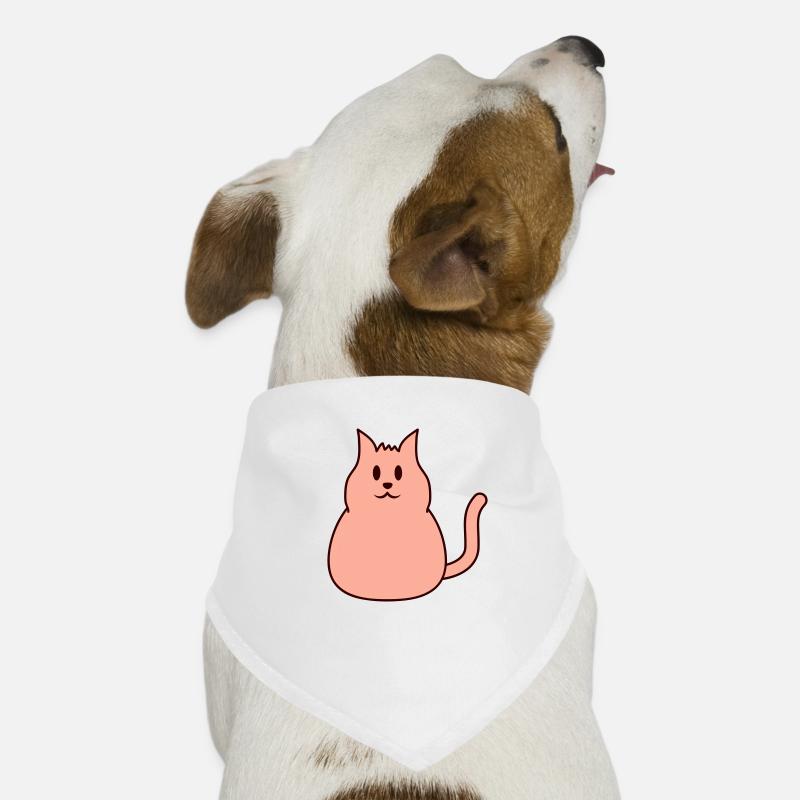 Gros Chat Beau Heureux Heureux Souriant Bandana pour chien