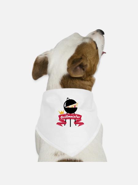 Grillmeister - Hunde-Bandana - Weiß