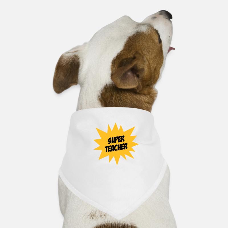 Lehrer / Professor / Schule / Lehrerin / Kind - Hunde-Bandana - Weiß