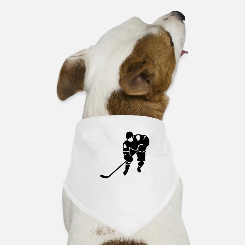 Eishockey - Hunde-Bandana - Weiß