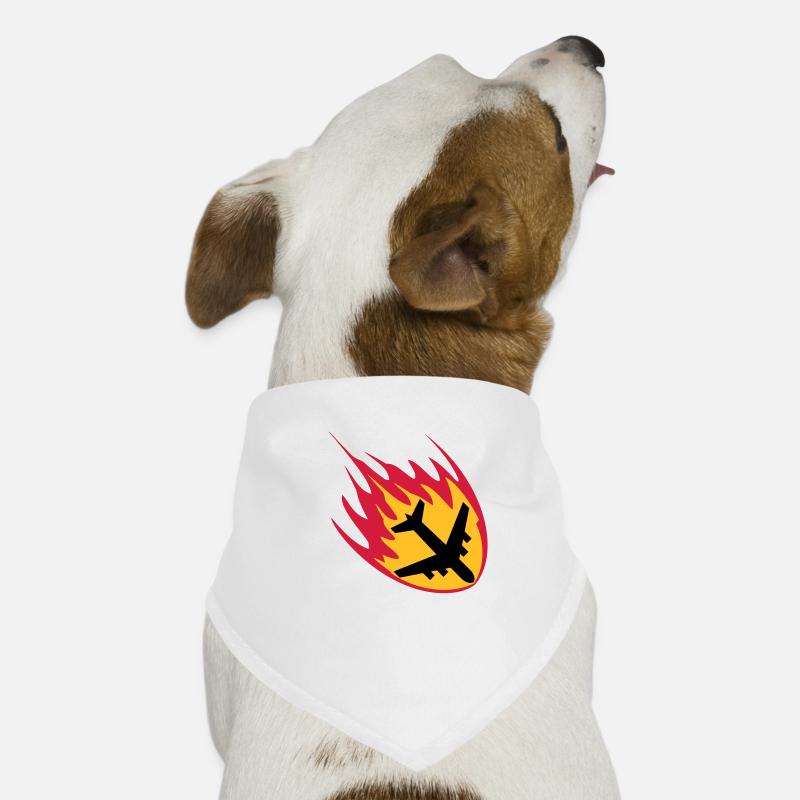 fire flames burn crash crash crash landing acciden Dog Bandana
