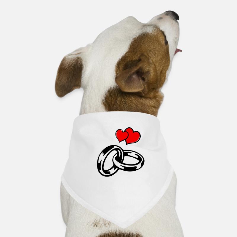 Alliances Cœurs Bandana pour chien