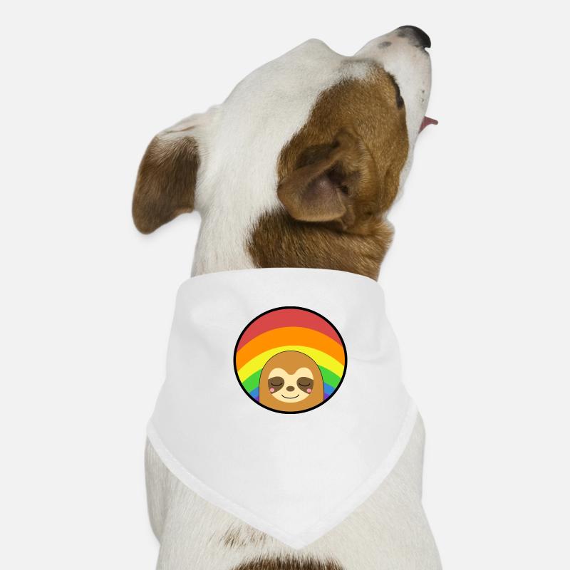 Regenbogenfahne Faultier schläft Hunde-Bandana