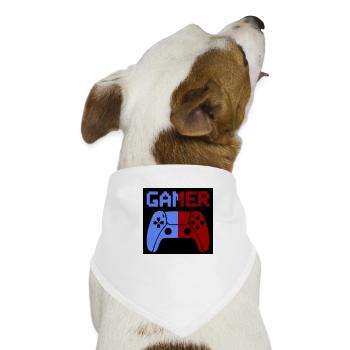 gamer controller - Hunde-Bandana - Weiß - Vorne