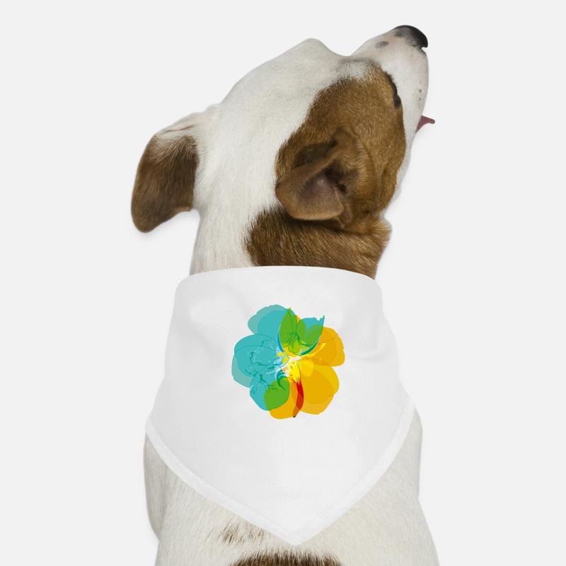 Farbrausch - Hunde-Bandana - Weiß