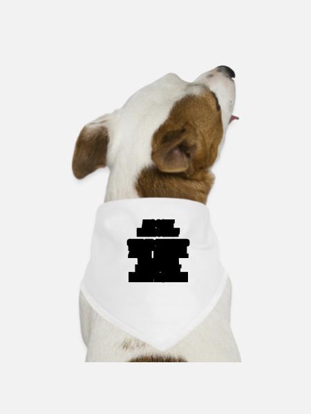 gott ich und der teufel - Hunde-Bandana - Weiß - Vorne