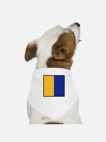 Kilo - Hunde-Bandana - Weiß - Vorne