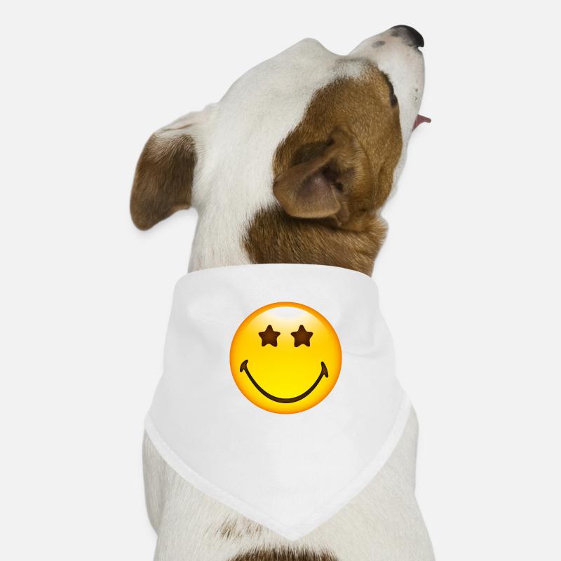 Smiley Glossy Stars Dog Bandana