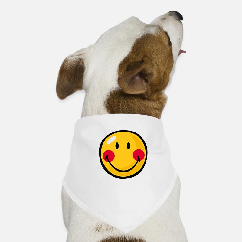 Smiley Blushed Hunde-Bandana