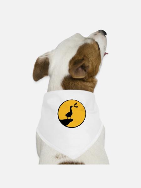 Wolf goose honk goose - Dog Bandana - white