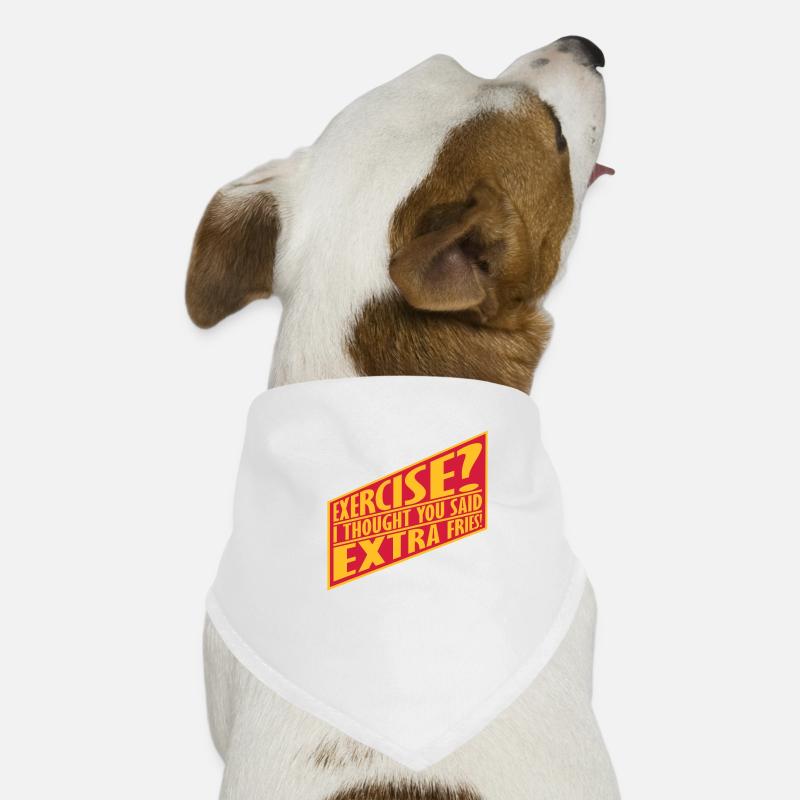 Exercice Extra Fries Citation Bandana pour chien