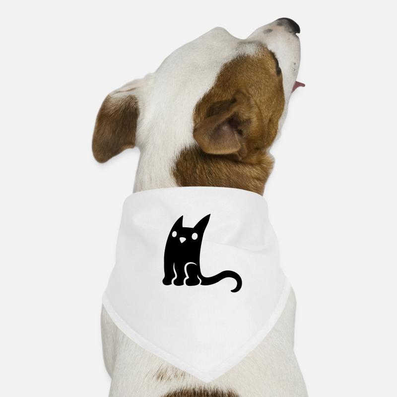 Petit chat mignon noir Bandana pour chien