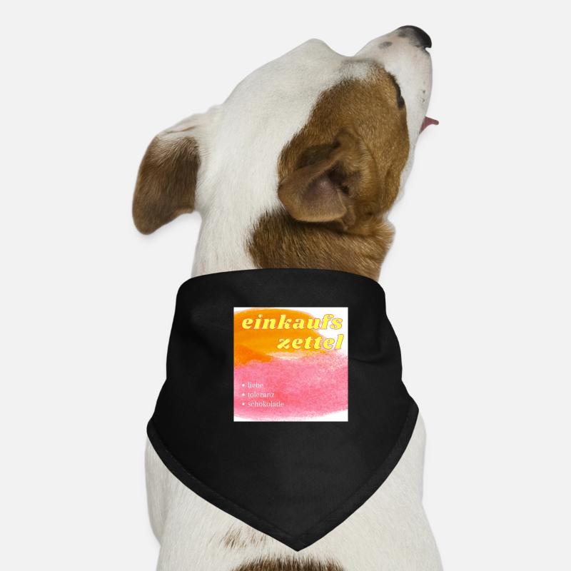 einkaufszettel Hunde-Bandana