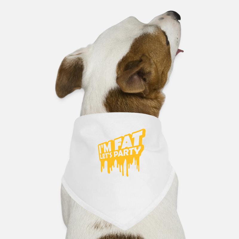at the fat lets party Dog Bandana