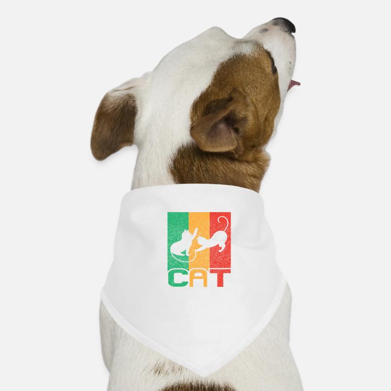 Cat Vintage Rétro Bandana pour chien