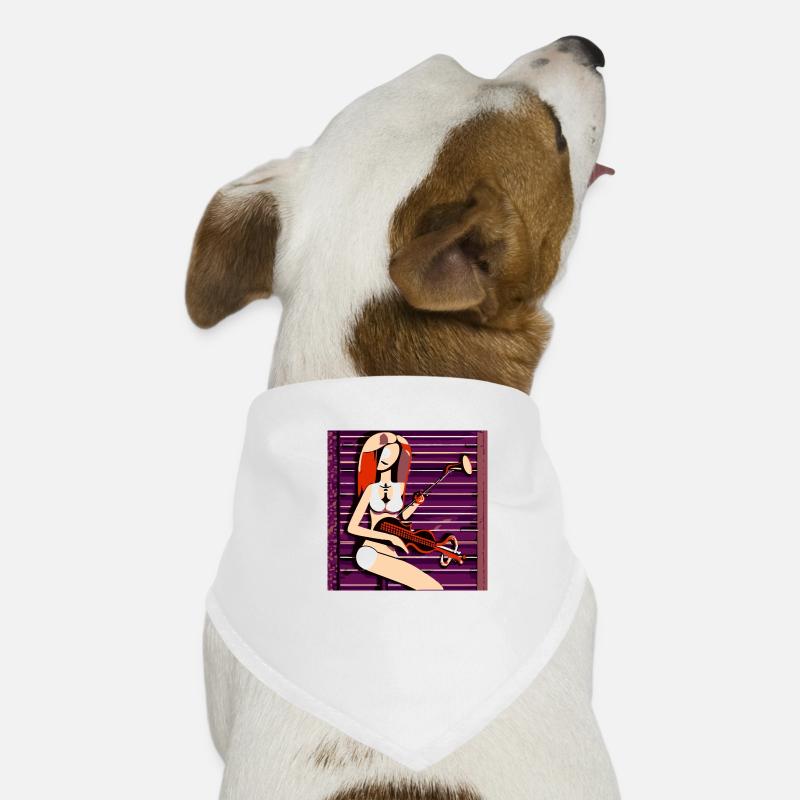 Musik-Mädchen Hunde-Bandana