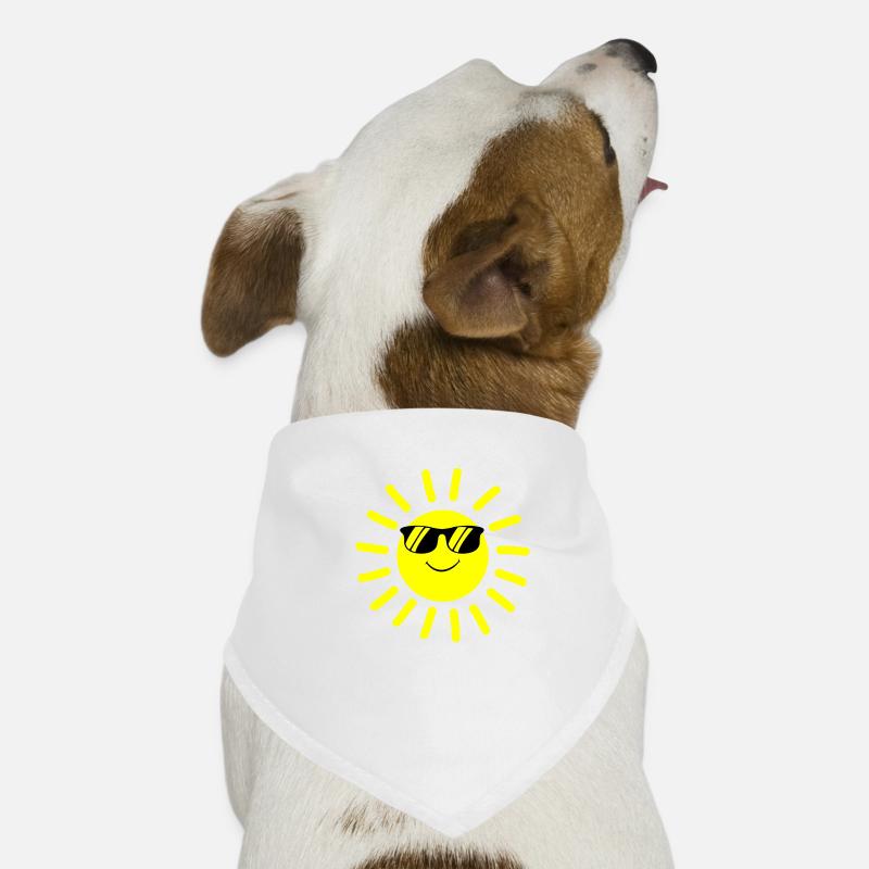 sonne smile Hunde-Bandana