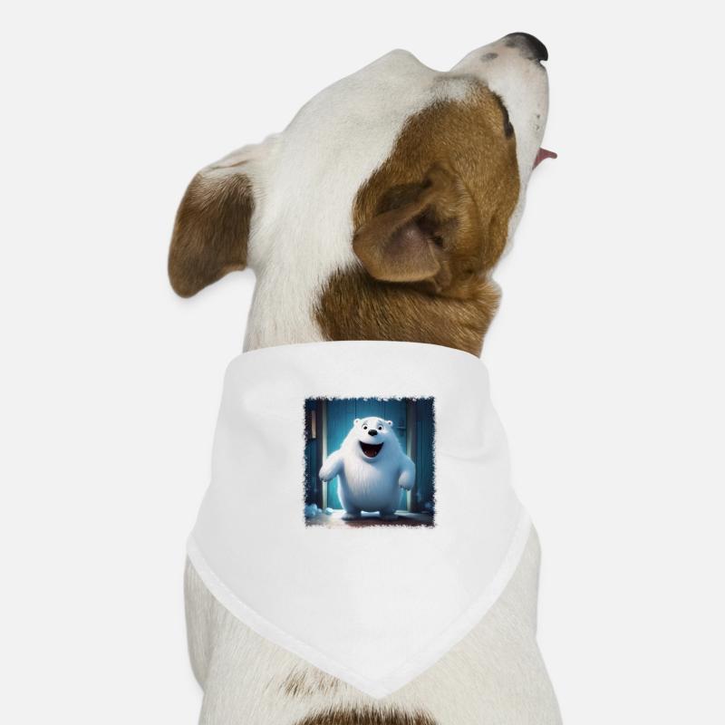 Fluffy polar bear Dog Bandana