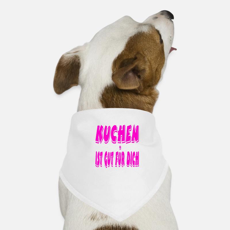 Kuchen - Hunde-Bandana - Weiß