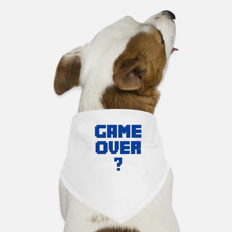GAME OVER bleu Bandana pour chien