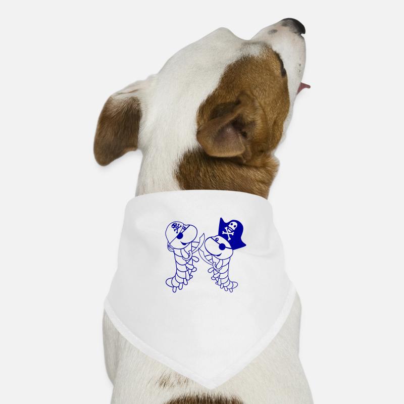 2 chenilles mignonnes équipe pirate amis bande dessinée dessin animé Bandana pour chien