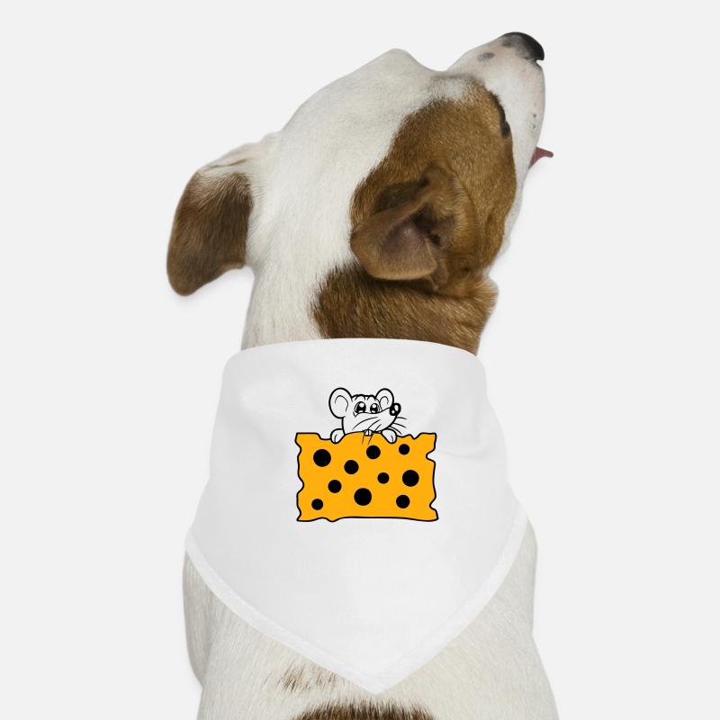 Mouse eats huge holes cheese hunger eat delicious Dog Bandana