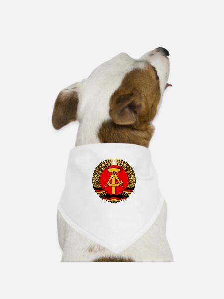 emblème ddr rda - Bandana pour chien - blanc - Devant