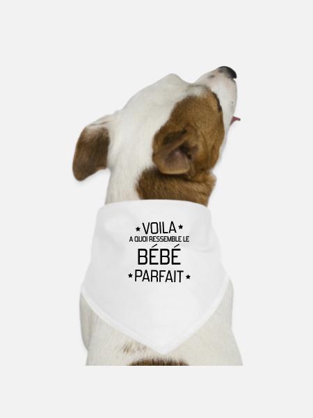 Baby Bébé Birth Geburt Bambino Naissance Birth - Dog Bandana - white - Front