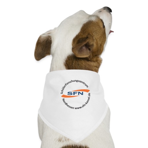 SFN Logo mit rundem Text in schwarz - Hunde-Bandana