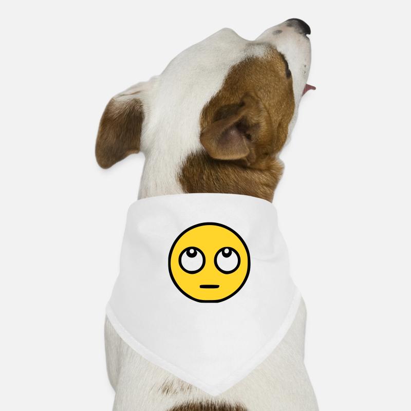 Emoji Eye Roll Sketch Couleur Bandana pour chien