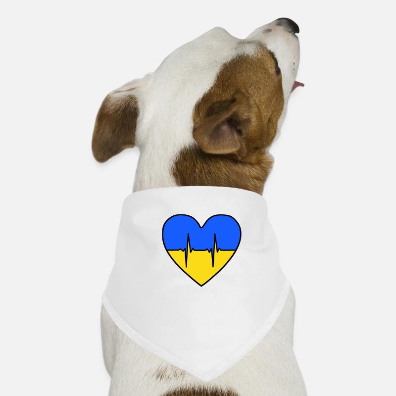 Ukraine Herz Hunde-Bandana