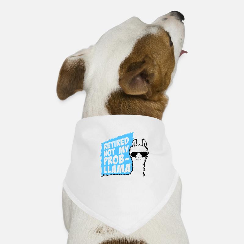 Pas mon prob lama à la retraite Prob-llama à la retraite Bandana pour chien
