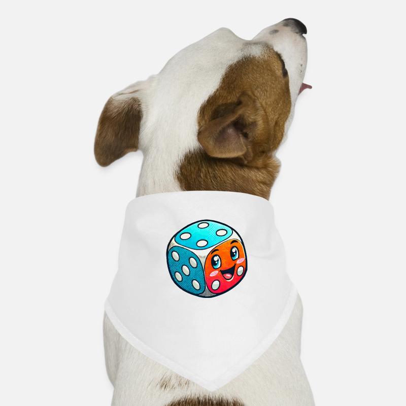 würfel comic Hunde-Bandana