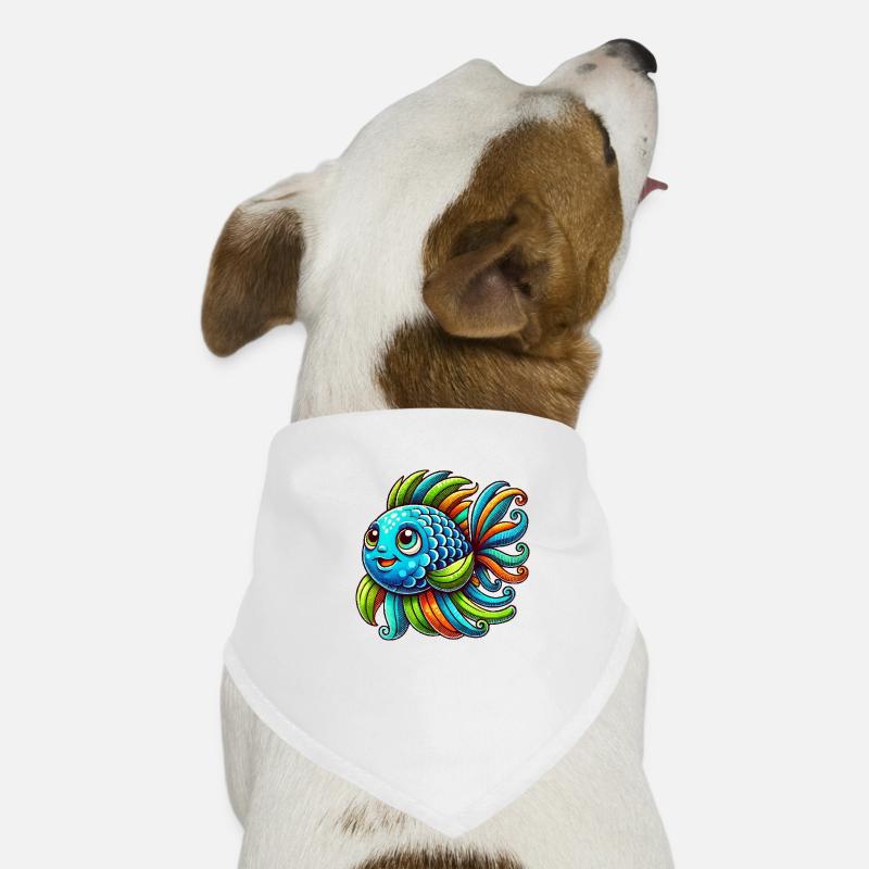 Fish Comic Dog Bandana