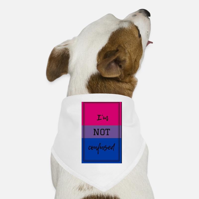 "Ich bin nicht verwirrt" bisexuelle Stolzware Hunde-Bandana